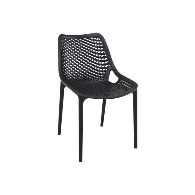 Offres ???? Chaise de Jardin Empilable Air Noir Siesta ???? 3 Offres ???? Chaise de Jardin Empilable Air Noir Siesta ????