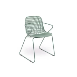 Le moins cher ✨ Chaise en Acier avec Assise Résine Vert Tender Ramatuelle 73’ Grosfillex 🛒