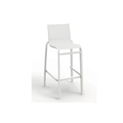 Vente flash ❤️ Chaise Haute Blanc Glacier et Toile Blanche Sunset Grosfillex 😀