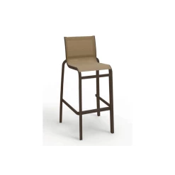 Sortie 🧨 Chaise Haute Bronze et Toile Cognac Sunset Grosfillex 👏