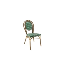 Meilleure affaire 😍 Chaise Tressée Bamboo Vert et Crème Lyrose 💯
