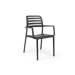 Bon marché ❤️ Fauteuil en Polypropylène Costa Bistrot Anthracite Nardi ⭐