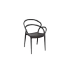 Nouveau 🥰 Fauteuil en Polypropylène Mila Noir Siesta 😍 -Madison Ezax Shop fauteuil en polypropylene mila noir siesta