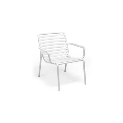 Meilleur prix 👏 Fauteuil Relax en Résine 🐕 Doga Blanc Nardi 🌟