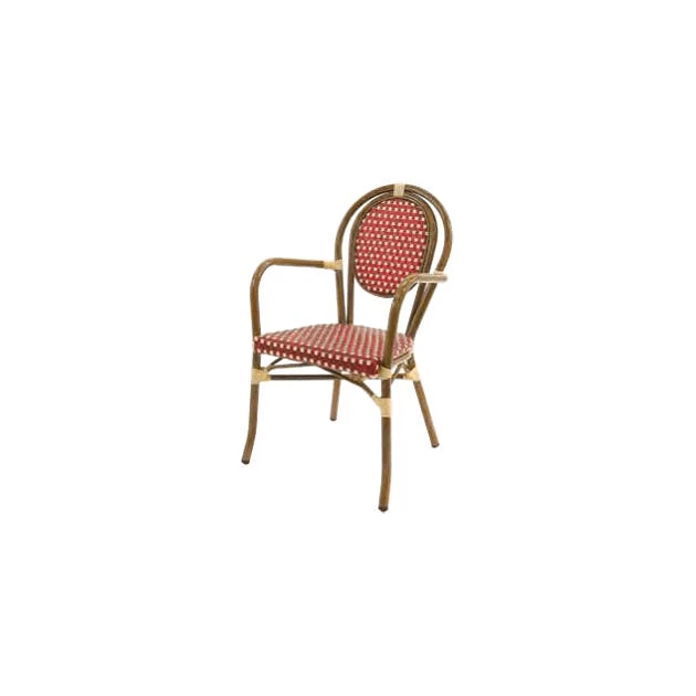 Meilleure affaire ⌛ Fauteuil Tressé Bamboo Rouge et Crème Lyrose ???? 3 Meilleure affaire ⌛ Fauteuil Tressé Bamboo Rouge et Crème Lyrose ????
