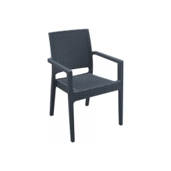 Acheter 🔔 Fauteuil Tressé Ibiza Anthracite Siesta 🤩