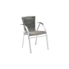 Promo 🎁 Fauteuil Tressé Structure Aluminium Djerba Gris Lyrose 🥰 -Madison Ezax Shop fauteuil tresse structure aluminium djerba gris lyrose
