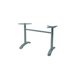 De gros 😍 Pied de Table Double en Métal Gris Aluminium Athena Lyrose 🔥