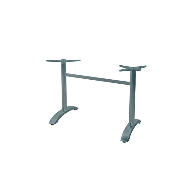 De gros ???? Pied de Table Double en Métal Gris Aluminium Athena Lyrose ???? 3 De gros ???? Pied de Table Double en Métal Gris Aluminium Athena Lyrose ????