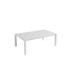 Meilleur prix 👍 Table Basse Rectangulaire 100 x 60 cm Blanc Glacier Sunset Grosfillex 💯