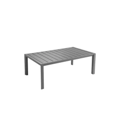 Nouveau 😉 Table Basse Rectangulaire 100 x 60 cm Gris Platinium Sunset Grosfillex ❤️