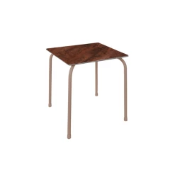 Sortie 🛒 Table Carrée 70 x 70 cm Corten Rodas Ezpeleta 🎁